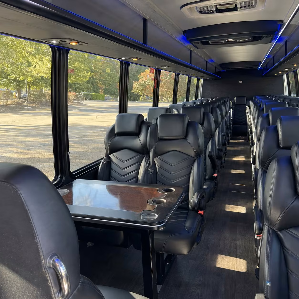 28 passenger minibus inside