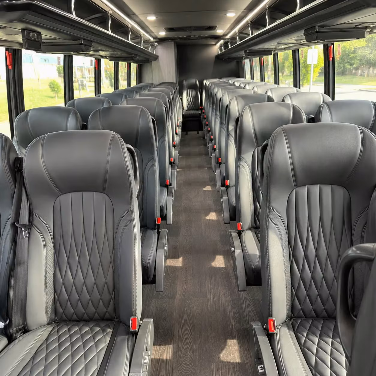 28 passenger minibus interior
