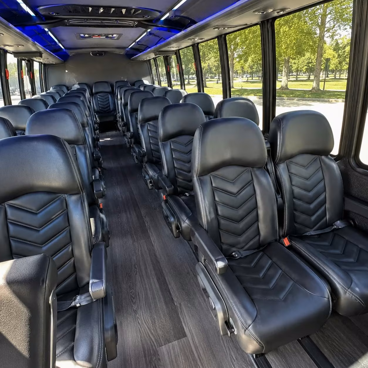 35 passenger minibus inside