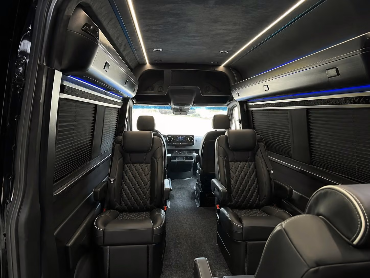 sprinter van with driver inside